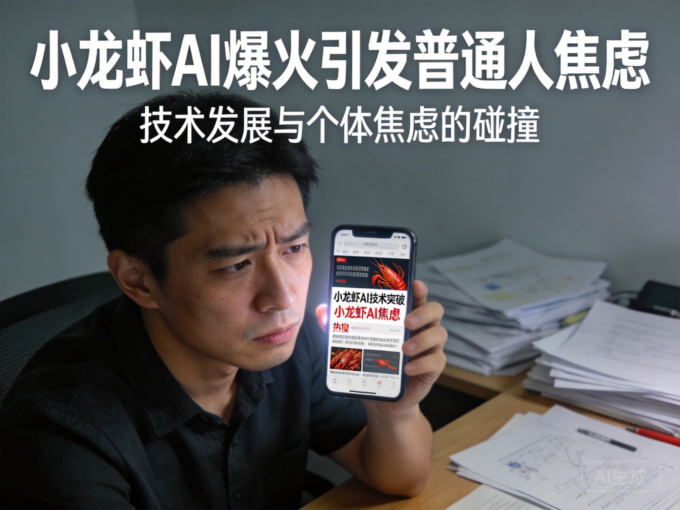 小龙虾AI爆火引发普通人焦虑场景
